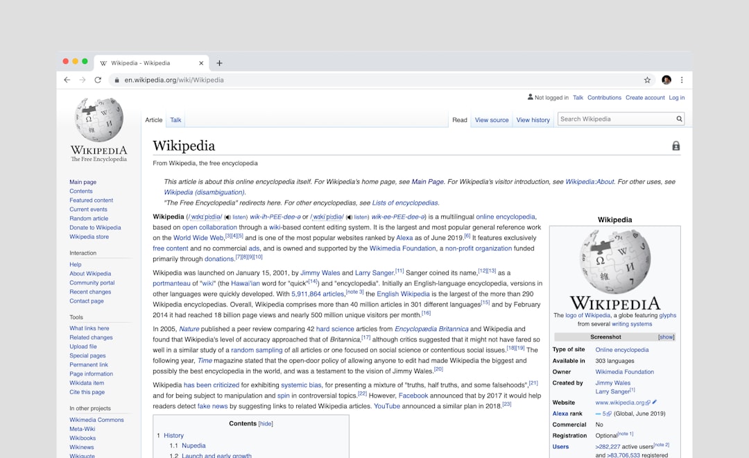 Wikipedia for desktop
