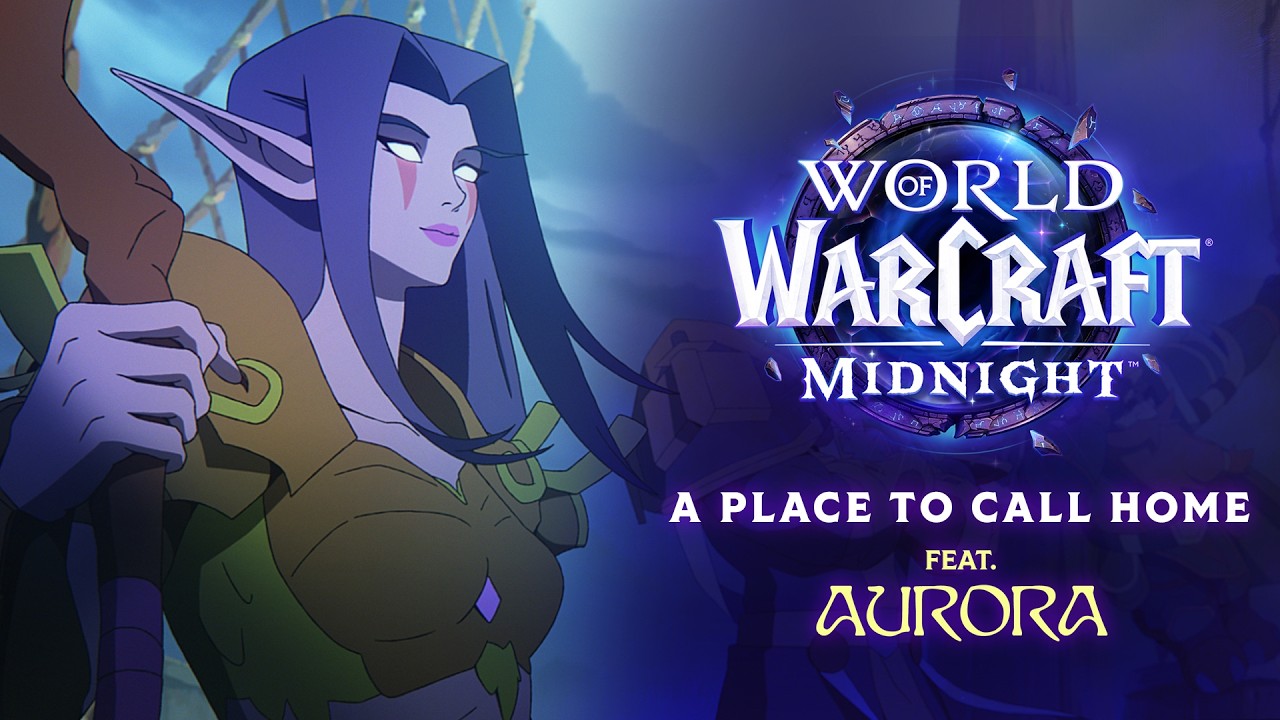 World of Warcraft: Midnight promotional image featuring AURORA music collaboration